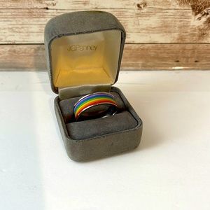 Gay pride ring